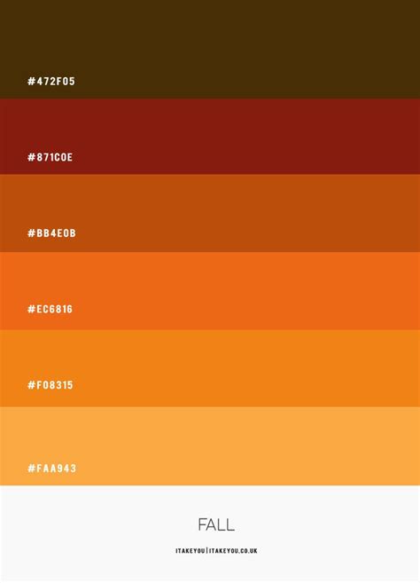 Warm Autumn Colour Scheme Colour Palette 66 Fall Color Palette Hex