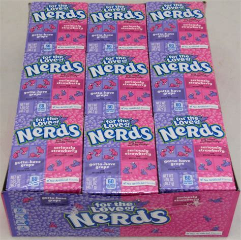 Nerds Candy Grape And Strawberry 36 Boxes Party Nerd Bulk Box Candies