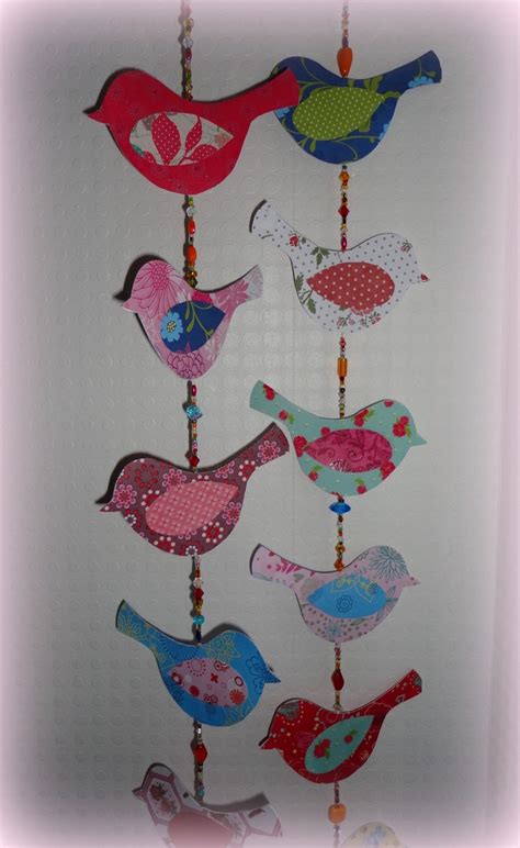 This Bird Garland Of Paper Is Made With Templates From Pinterest And A
