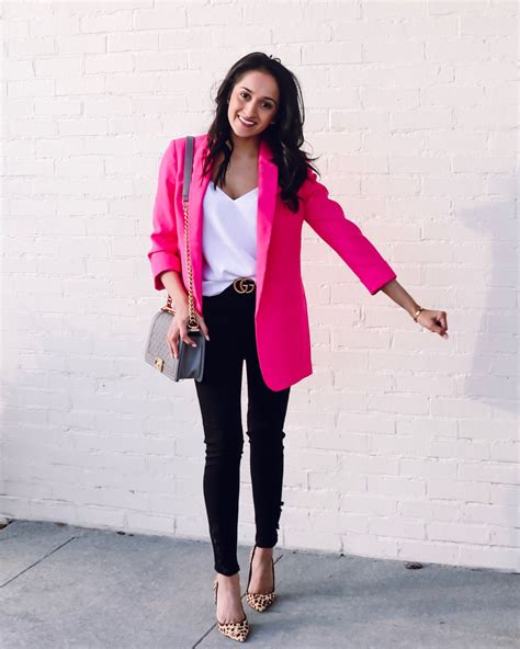 Pink Blazer Outfit Blazer Outfits For Women Blazer Outfits Casual