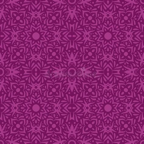 Art With Abstract Purple Vintage Tile Pattern Stock Vector