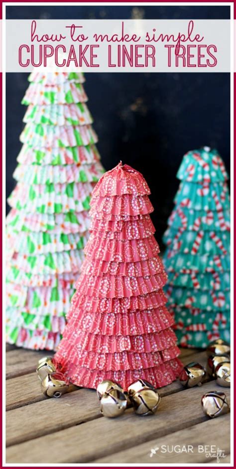 Cupcake Liner Christmas Tree Holiday Inspiration Hoosier Homemade