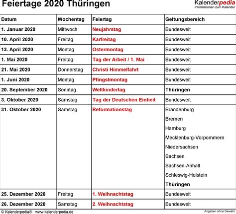 Med en publik kalender kan din förening, företag, skola m.m publicera händelser & evenemang som visas direkt här på kalender.se. Feiertage Thüringen 2020, 2021 & 2022 (mit Druckvorlagen)