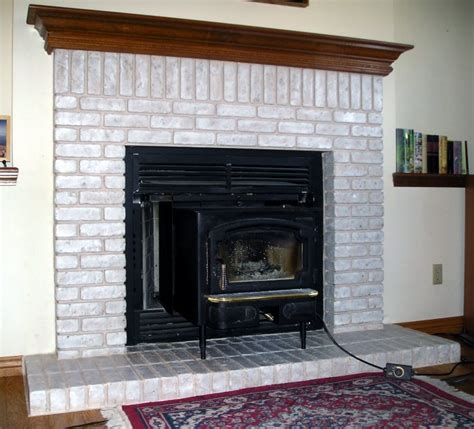 Faux Painted Brick Fireplace