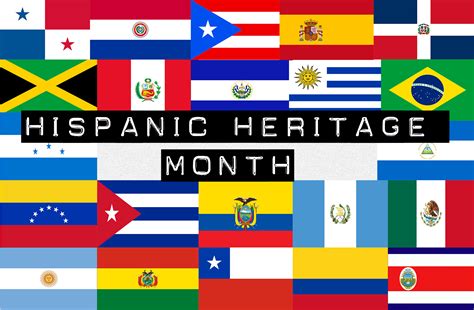 Hispanic Heritage Month Flags Printable Web Hispanic Heritage Month