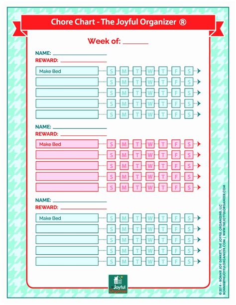 Multiple Child Chore Chart Unique Free Printable Chore Charts For