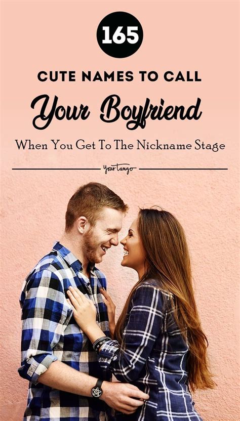 Cute Names To Call Your Boyfriend When You Get To The Nickname Stage In Cute Names