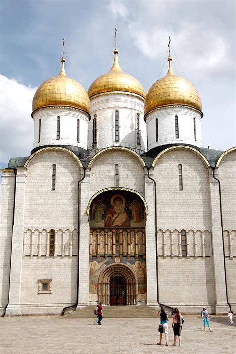 Church Golden Dome Russia Moscow Orthodox Russian Orthodox Church
