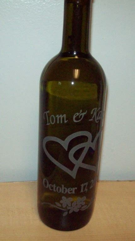 Etched Wine Bottle Wedding T Glass Etching Secrets Learn To Create Etched Art Glass With