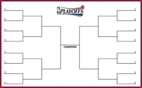 All first games of the 8 first round matchups will be played either april 18 or 19. Print Out this Fillable NBA Playoff Bracket for 2019 (PDF ...