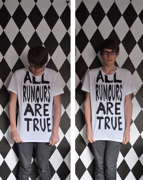 Typotees A Collection Of Typography On T Shirts All Rumours Are True