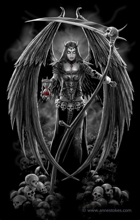 Anne Stokes Female Grim Reaper Grim Reaper Images Grim Reaper Tattoo