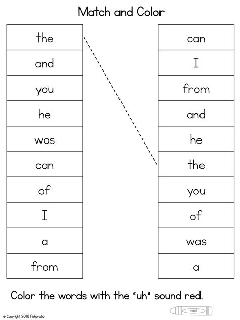 100 Printable Fry Sight Words Worksheets For Kindergarten 1st Etsy