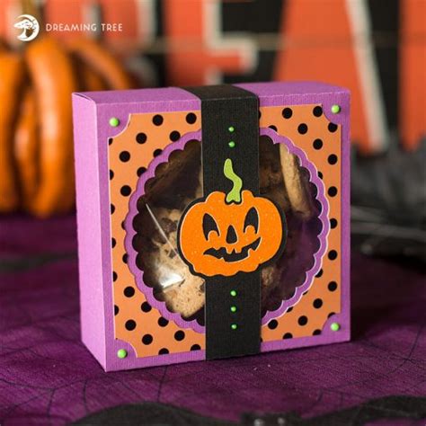 Halloween Cookie Box In 2020 Halloween Treat Boxes Svg Free Files