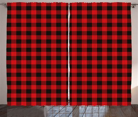 There are no comments for red and white checkered pattern. Red Plaid Curtains 2 Panels Set, Lumberjack Clothing ...