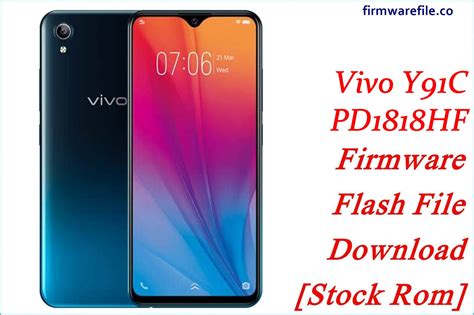 Vivo Y91c Pd1818hf Firmware Flash File Download Stock Rom