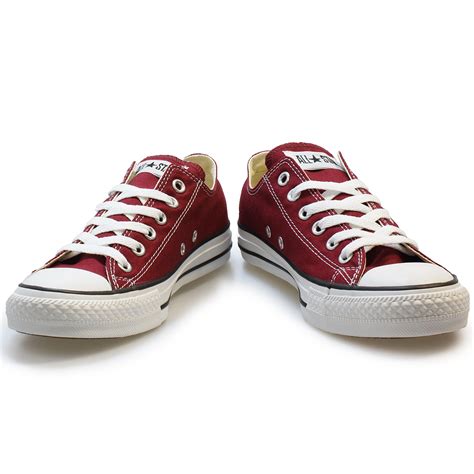 Converse All Star Ox Maroon Canvas Men Womens Trainers Sneakers Shoes