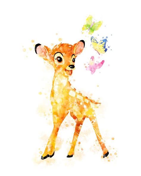 Bambi Printable Painting Bambi Is The Protagonist Of Disneys 1942