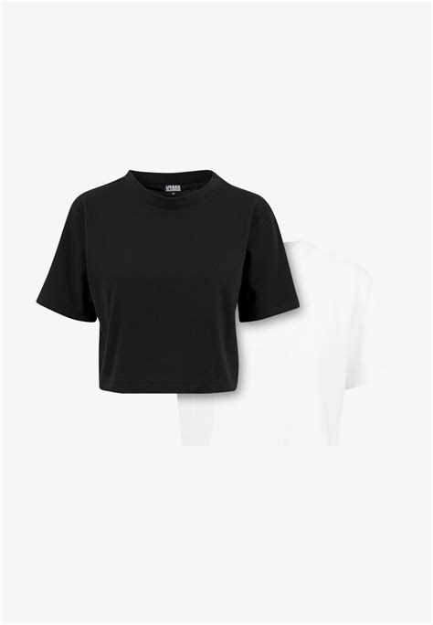Urban Classics Oversized 2 Pack T Shirt Basic Blackwhiteczarny