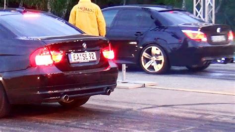 Although the e90's engine was the f80 and f10 are no exception to this. BMW M5 E60 vs BMW 335d E90 Drag Race Viertelmeile Rennen Beschleunigungsrennen Acceleration ...