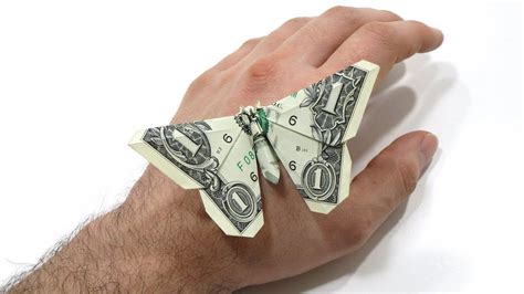 Origami Dollar Bill Butterfly Tutorial Michael Lafosse 折り紙 蝶 1 Bille