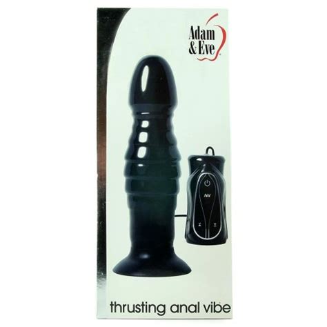 Adam Eve Thrusting Anal Vibe Black Sex Toys Adult Novelties