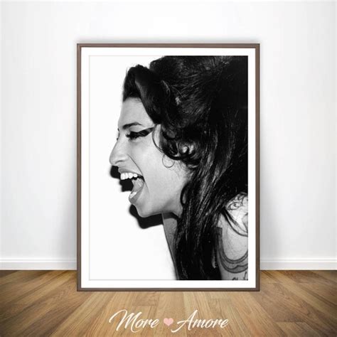 Amy Winehouse Print Amy Winehouse Black And White Print Amy