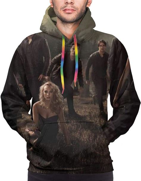 Vampire Diaries Mens Novelty Hoodie Casual Sweatshirt With