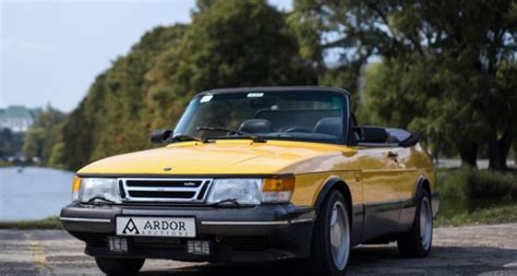 1991 Saab 900 Turbo Convertible Monte Carlo Yellow Edition Classic