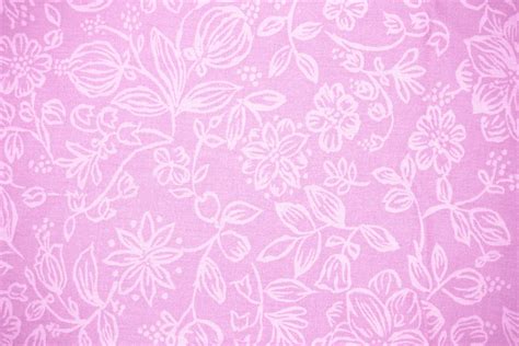 Pink Fabric With Floral Pattern Texture Picture Free Photograph