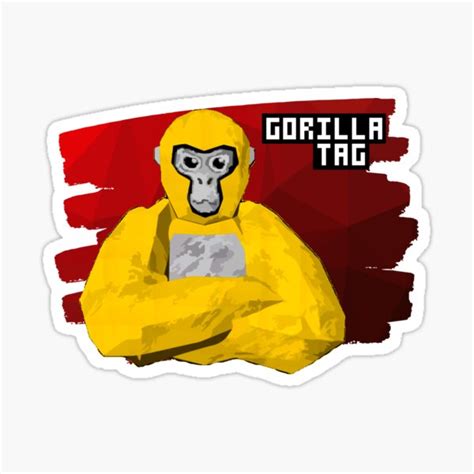 Gorilla Tag Pfp Maker Yellow Gorilla Tag 2 Sticker For Sale By