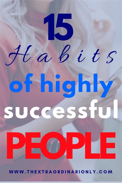 15 Habits of Successful People - SuccessCENTER Articles By ...