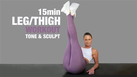 leg butt thigh workout for women 15 min no equipment 4k youtube