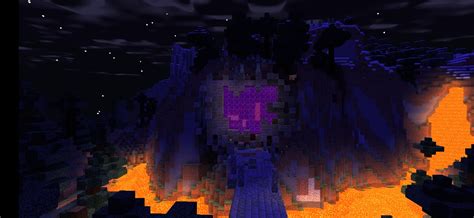 I Was Bored So I Built This Giant Nether Portal Inside A Mountain And