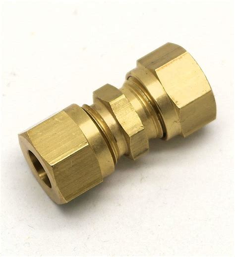 British Made 10mm To 8mm Reducing Brass Compression Fitting 66