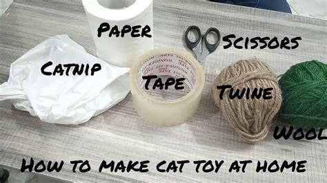 How To Make Cat Toy At Home Diy Youtube