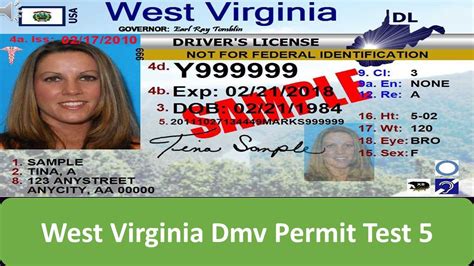 West Virginia Dmv Permit Test 5 Youtube