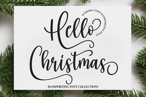 Hello Christmas Font Freefontdl
