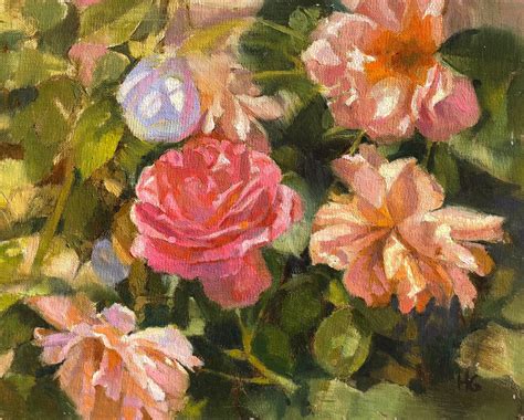 Hilary Gomes Blooming Oil Painting For Sale At 1stdibs