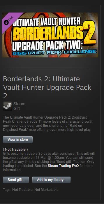 Maybe you would like to learn more about one of these? Gifting BL2 DLC - Borderlands 2: Ultimate Vault Hunter ...