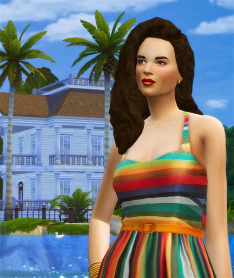 Rusty Nail Stripe Dress • Sims 4 Downloads