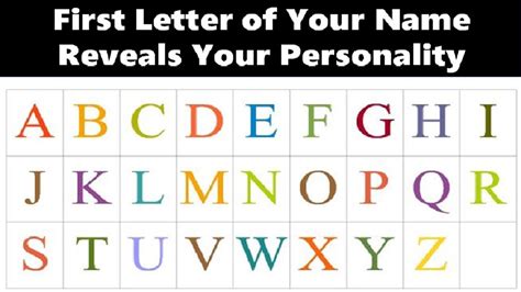 A To Z Letters Reveals Personality With Some Solutions