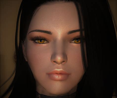 Suki an Eurasian RaceMenu preset High Poly 髪顔体 Skyrim Special