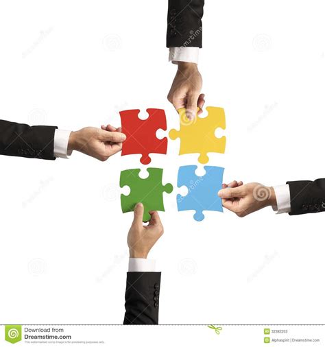 Teamwork And Partnership Concept Stock Image Image Of Connecting