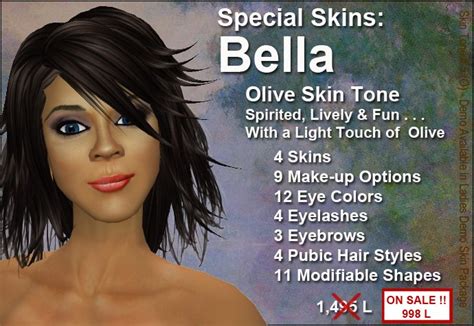 Second Life Marketplace Special Skins On Sale Bella Skin Olive