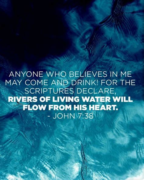 The Living Scripture Rivers Of Living Water Living Water Scripture