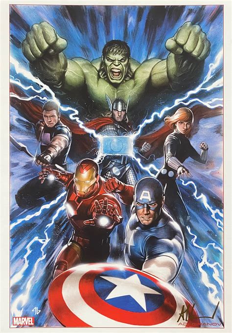 The Avengers Print By Adi Granov