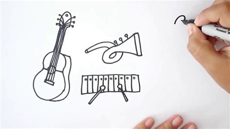 Cómo Dibujar Instrumentos Musicales Dibujar Instrumentos Musicales
