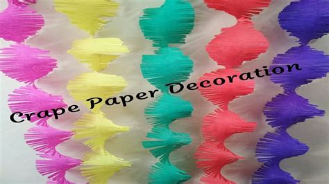 Crape Paper Decoration Idea Ganpati Decorations Youtube