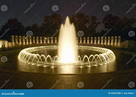 Fountains At The Us World War Ii Memorial Commemorating World War Ii